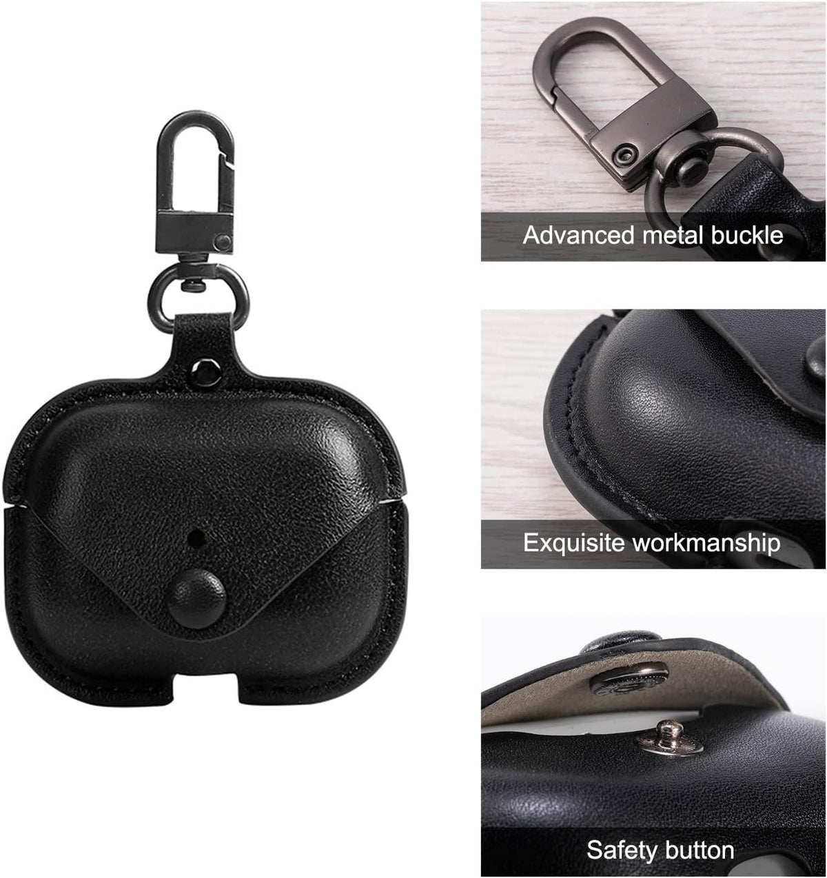 Genuine Leather Case Compatible with Airpods Pro Case 2Nd/1St Gen (2023/2022/2019)