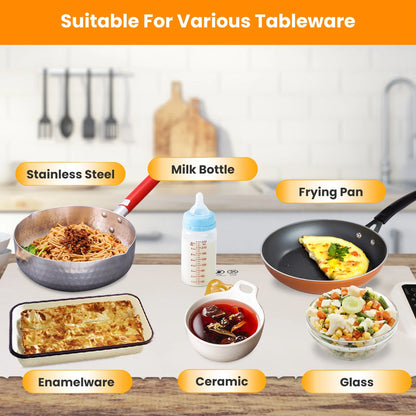 Electric Warming Tray Smart Food Warmer Roll up Heating Pad with Adjustable Temperature Control 