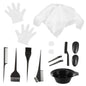 11 Piece Hair Coloring Tool Kit Dye Bowl and Disposable Gloves