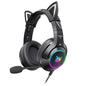 Head-Mounted Gaming Gaming Cute Girls Wired Computer Headset