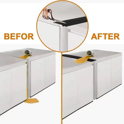 Silicone Gap Strip Kitchen Gas Stove Sealing Strip Kitchen Anti-Oil Anti-Stain Strip Silicone Insert Strip Kitchen Accessories