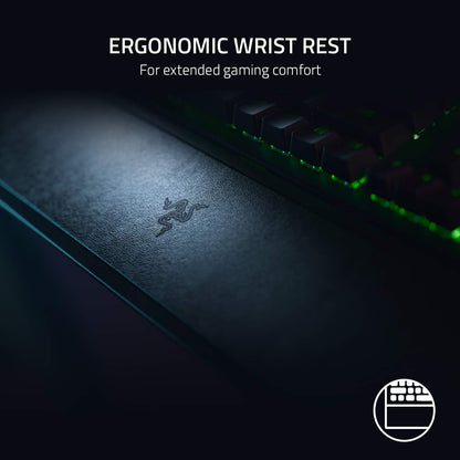 Razer Blackwidow V3 Mechanical Gaming Keyboard: Green Mechanical Switches Tactile & Clicky