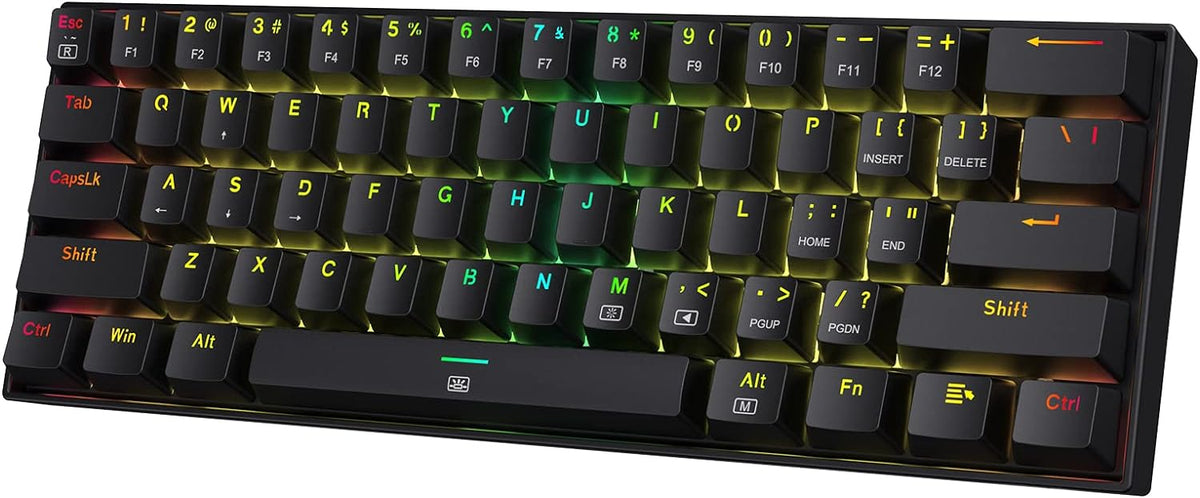 K630 Dragonborn 60% Wired RGB Gaming Keyboard, 61 Keys Compact Mechanical Keyboard 