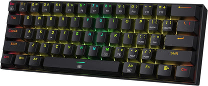 K630 Dragonborn 60% Wired RGB Gaming Keyboard, 61 Keys Compact Mechanical Keyboard 
