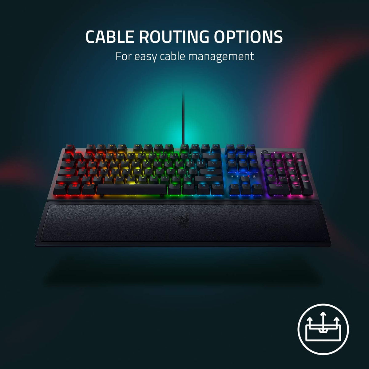 Razer Blackwidow V3 Mechanical Gaming Keyboard: Green Mechanical Switches Tactile & Clicky