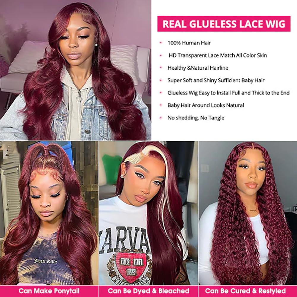 Wear and Go Glueless Wigs Human Hair Pre Plucked Pre Cut 5X5 HD Lace Closure Wigs Human Hair