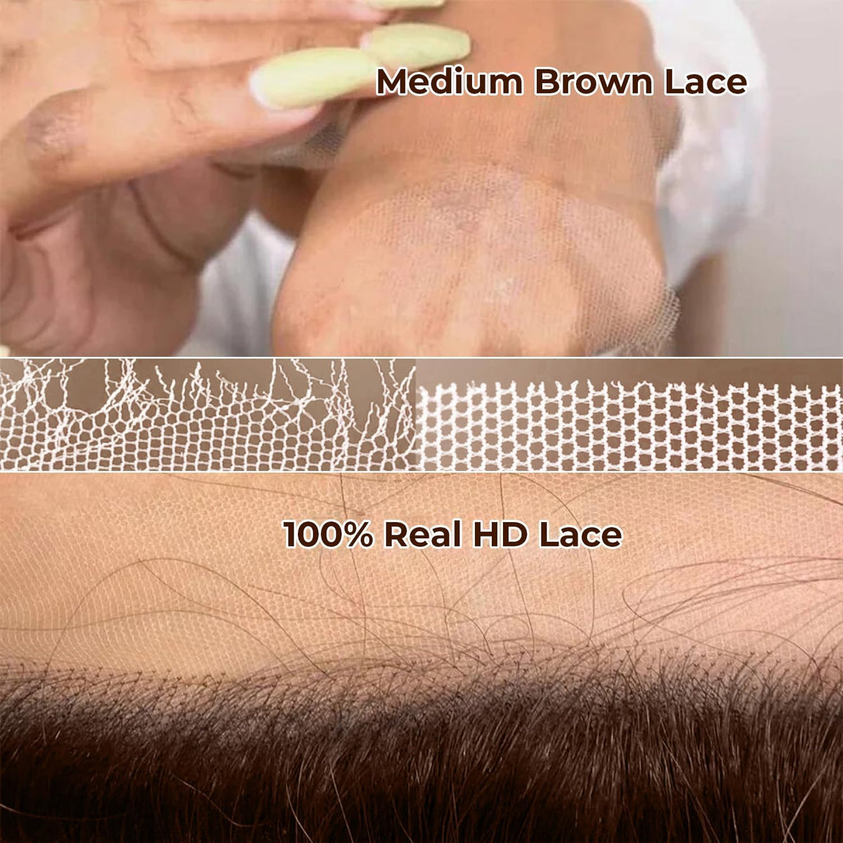 250 Density 2X6 SKINLIKE Real HD Lace Wigs 15A Chocolate Brown Lace Frontal Wigs Human Hair