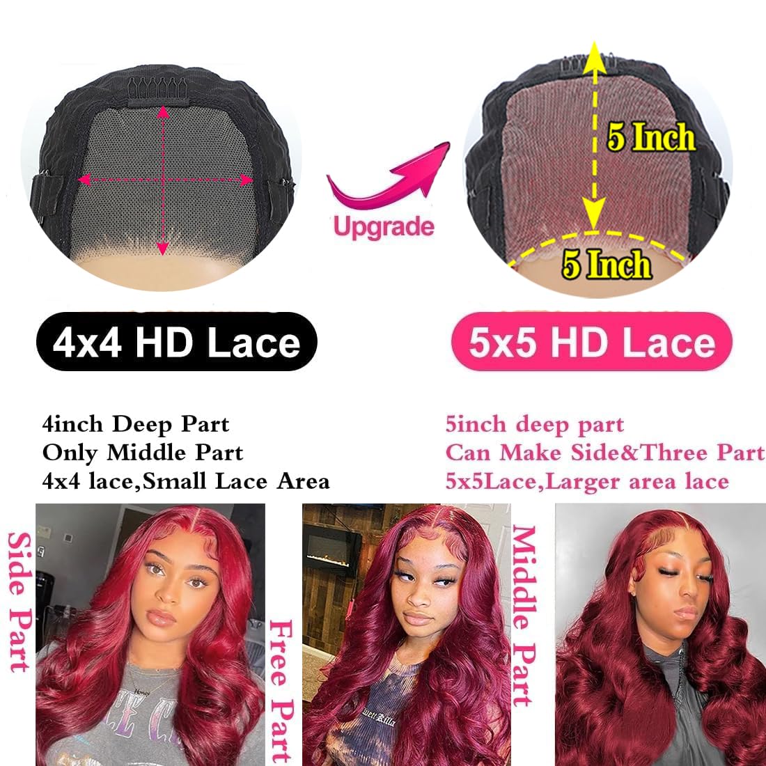 Wear and Go Glueless Wigs Human Hair Pre Plucked Pre Cut 5X5 HD Lace Closure Wigs Human Hair