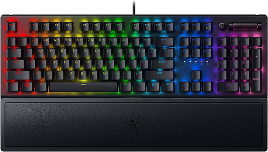 Razer Blackwidow V3 Mechanical Gaming Keyboard: Green Mechanical Switches Tactile & Clicky