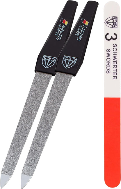 - Sapphire Metal Nail File Set 2 Pieces with 1 PIECE 3-Way Nail Buffer – Nail Care Made in Solingen/Germany
