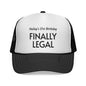 Finally Legal Trucker Cap — Personalized 21st Birthday Hat