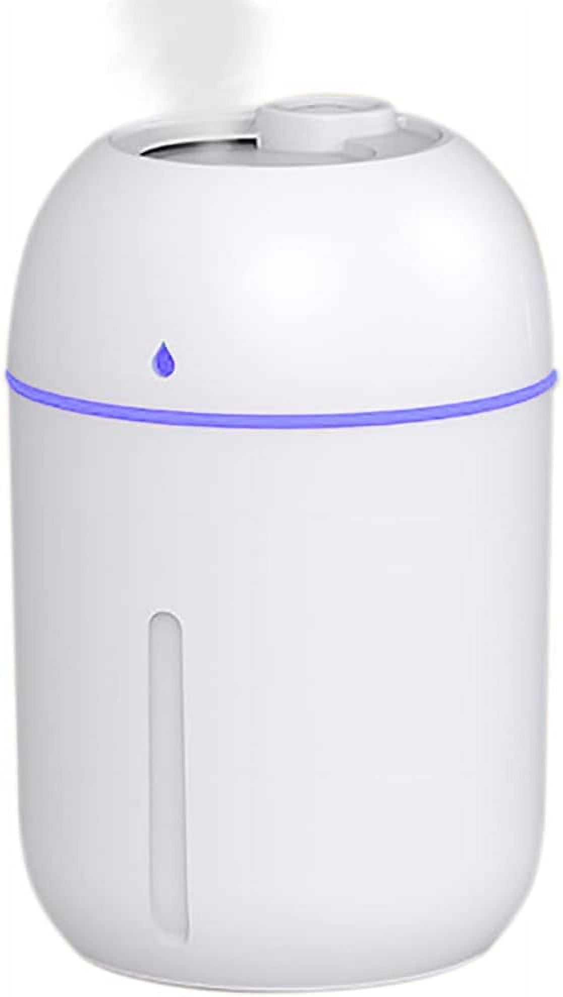 Mini Humidifier, 300Ml Portable Small Humidifiers for Baby, Car Humidifier Diffuser for Travel Plants Bedroom Desk Office