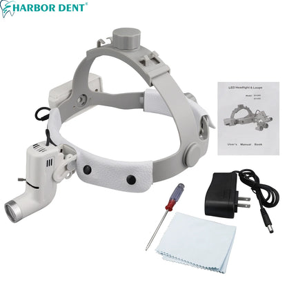 Dental 5W LED Head Light Lamp Brightness Spot Ajustable Dentistry Lab Headlamp Surgical Headlight