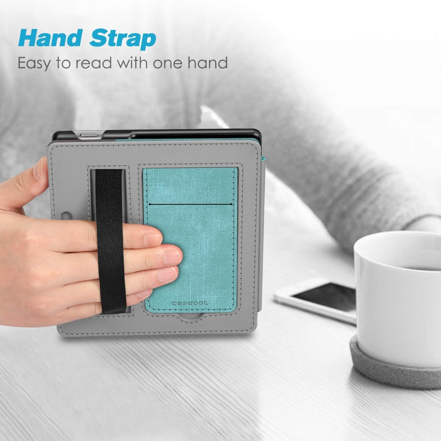 Stand Case for 7" Kindle Oasis 10Th/9Th Gen 2019/2017, Turquoise