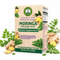 Wellness Moringa Herbal Tea with Ginger Flavor, Vegan, 20 Tea Bags
