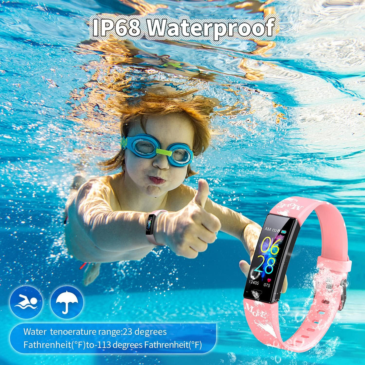 Kids Watch Fitness Tracker, Fitness Watches for Kids, Activity Tracker with Pedometers