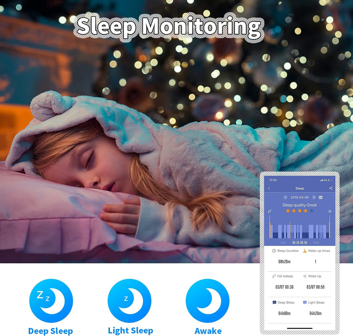 Kids Watch Fitness Tracker, Fitness Watches for Kids, Activity Tracker with Pedometers