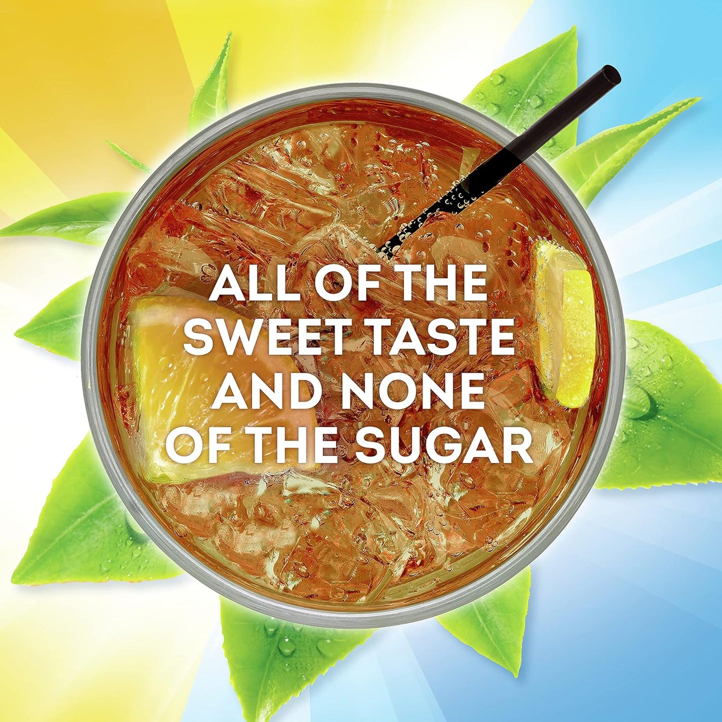 Zero Sugar for Health and Wellness, Low Calorie Lemon Iced Tea Mix, Makes 28 Quarts (Pack of 6)