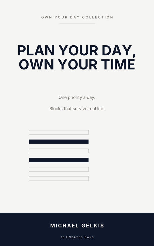 Cover of Plan Your Day, Own Your Time by Michael Gelkis, Karibunest