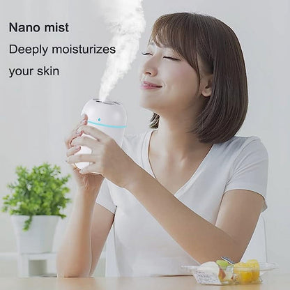 Mini Humidifier, 300Ml Portable Small Humidifiers for Baby, Car Humidifier Diffuser for Travel Plants Bedroom Desk Office