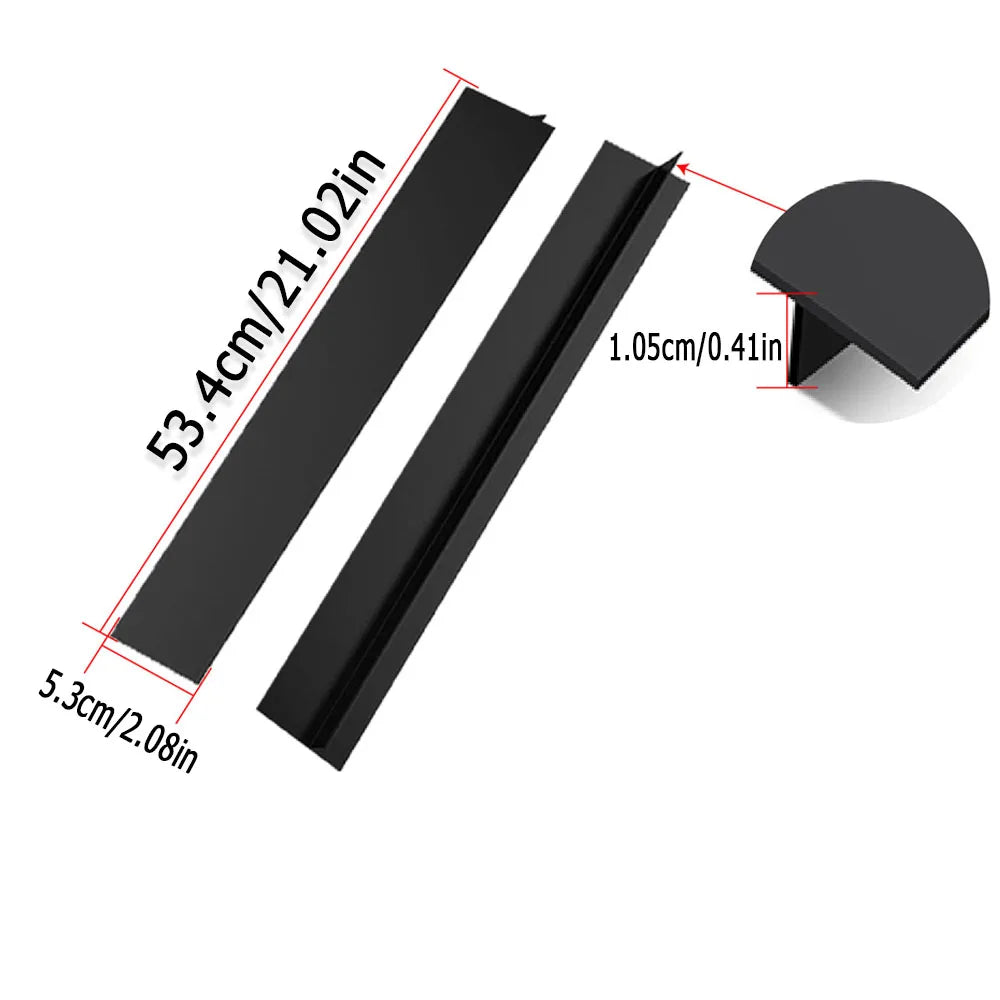 Silicone Gap Strip Kitchen Gas Stove Sealing Strip Kitchen Anti-Oil Anti-Stain Strip Silicone Insert Strip Kitchen Accessories