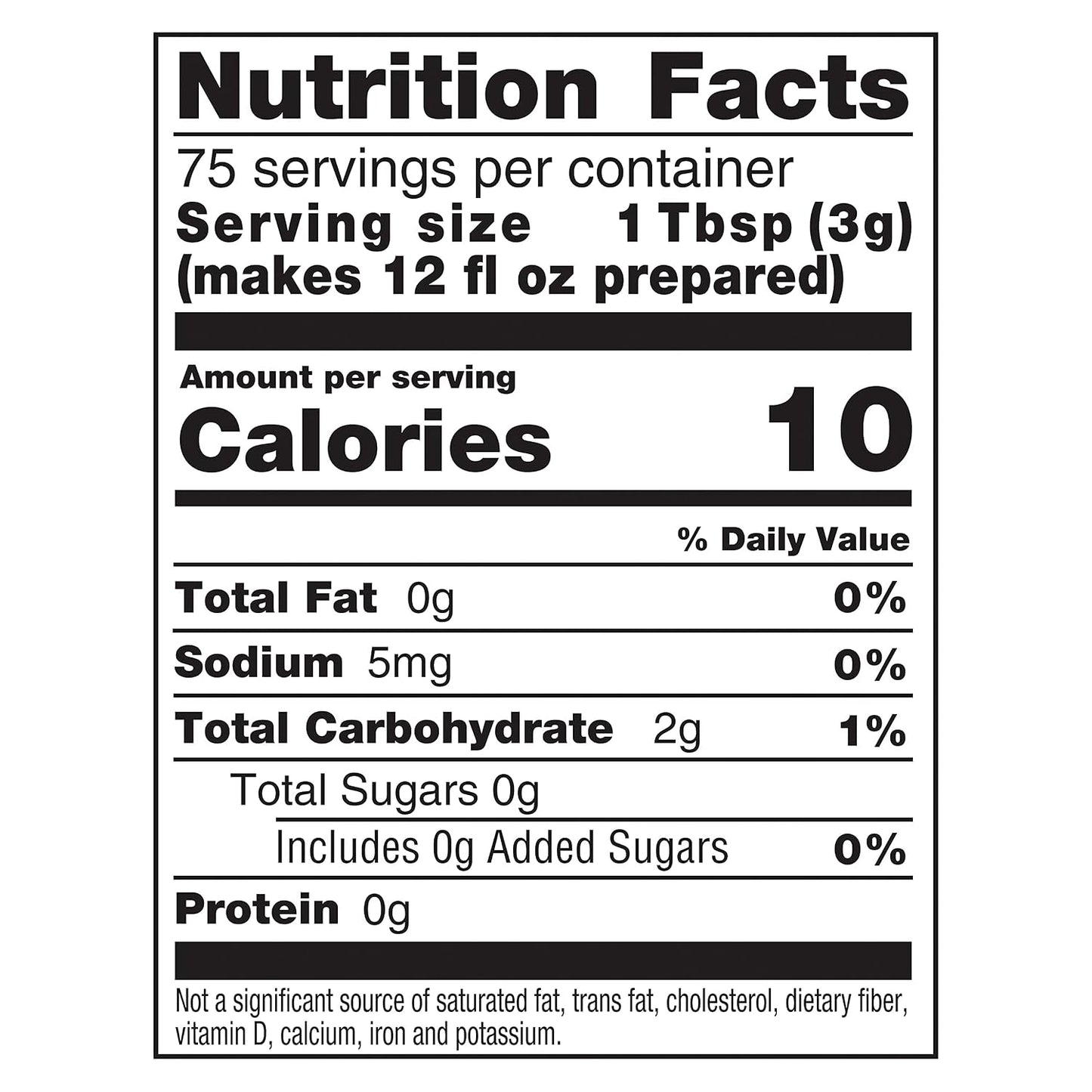 Zero Sugar for Health and Wellness, Low Calorie Lemon Iced Tea Mix, Makes 28 Quarts (Pack of 6)