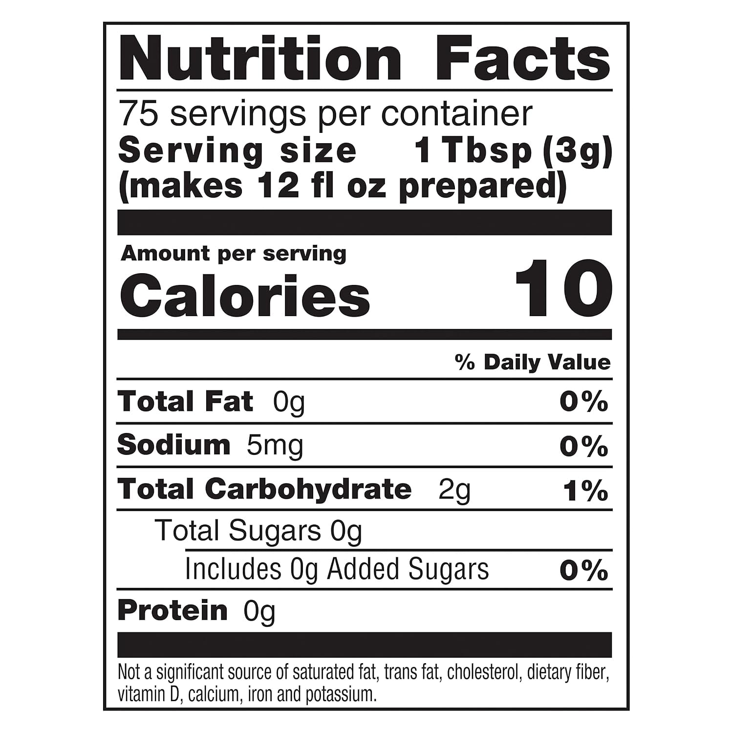 Zero Sugar for Health and Wellness, Low Calorie Lemon Iced Tea Mix, Makes 28 Quarts (Pack of 6)