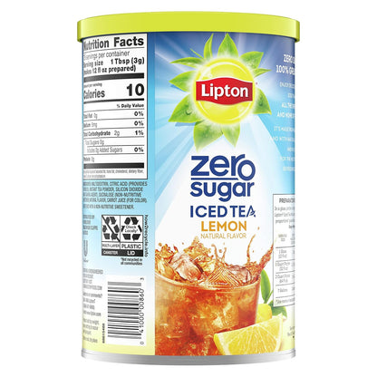 Zero Sugar for Health and Wellness, Low Calorie Lemon Iced Tea Mix, Makes 28 Quarts (Pack of 6)